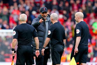 Official in Jurgen Klopp ref row ‘acted in a professional manner’, says referee association