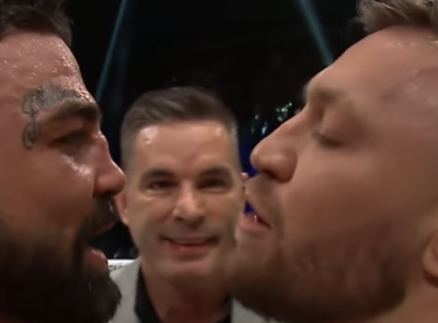 Conor McGregor faces off with ex-UFC star Mike Perry at bare knuckle boxing event
