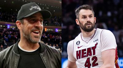 Heat’s Kevin Love Tweaks Aaron Rodgers After Game 1 Win Over Knicks