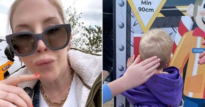 Katherine Ryan fumes at theme park worker after son, two, is refused entry on ride