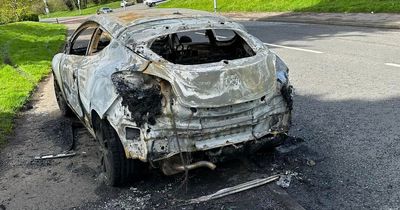 Burnt out car is not reflective of the local community says Poleglass councillor