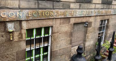 Edinburgh workers discover 'ghost sign' for lost shop with a curious past