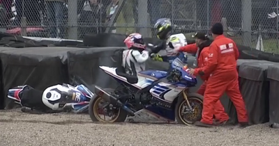 Alastair Seeley and Alex Olsen come to blows following Oulton Park collision