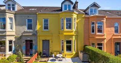 Stunning canary yellow house on pastel-coloured Shawlands road up for sale