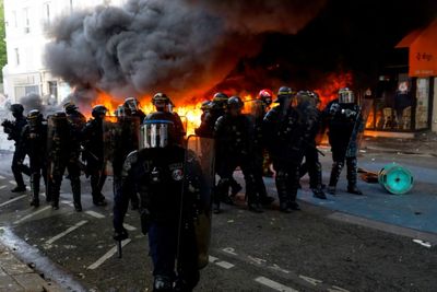 Clashes erupt at French May Day protests against Macron