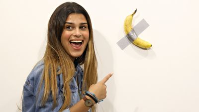 The guy who ate a $120,000 banana in an art museum says he was just hungry