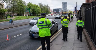 Cars stopped and pulled over in the city centre as police explain reason