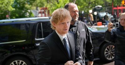 Ed Sheeran arrives in court for week two of Thinking Out Loud copyright trial