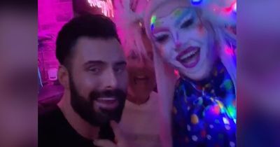 Rylan Clark parties in Liverpool bar ahead of Eurovision Song Contest