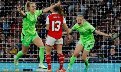 Bremer’s winner for Wolfsburg Women ends European dream for brave Arsenal