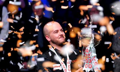 Luca Brecel holds off late Mark Selby fightback to win first world snooker title