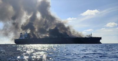 Three crew missing after blaze on ageing tanker off Malaysia