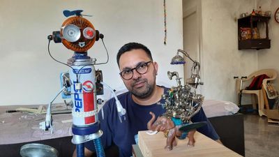 Watch | This Bengaluru man turns junk into art