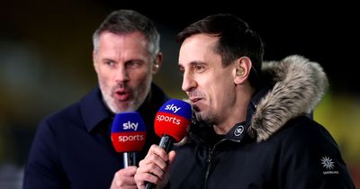 Jamie Carragher aims subtle dig at Gary Neville during "absolute rubbish" debate