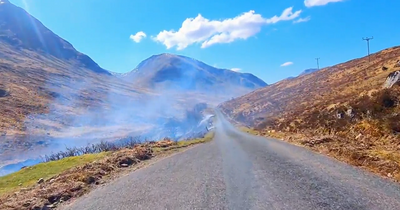 Rangers at Scots beauty spot issue warning after wildfire 'sparked by disposable barbecue'