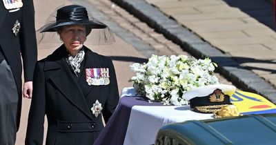 Princess Anne 'glad' she didn't see heartbreaking Queen moment at Prince Philip's funeral