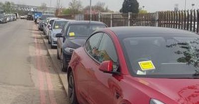 NHS worker shares shocking line of hospital staff cars slapped with parking fines