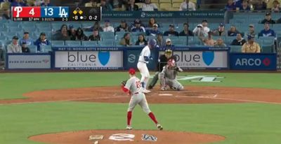 Infielder Kody Clemens struck out the Dodgers’ Michael Busch with a 57-MPH pitch