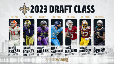 How did Saints do in draft value relative to 2023 consensus board?