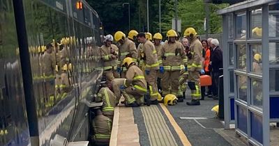 Cultra train station incident: Firefighters called in after man falls between train and platform