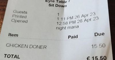 Galway restaurant hits back after customer's 'remortgaging house' joke as photo shows price