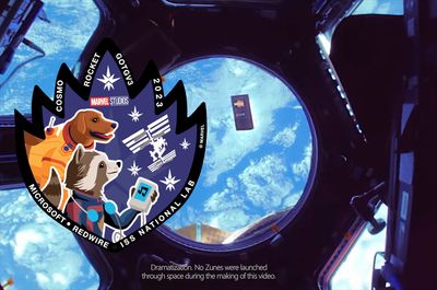 Guardians of the Galaxy visit (real) ISS for 3D-printed Zune and STEAM education