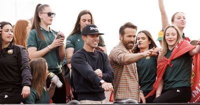 Ryan Reynolds and Rob McElhenney sum up their attitude towards Wrexham at trophy parade