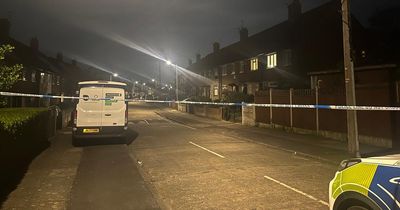 Man shot and heard screaming after being chased into front garden