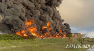 Second Russian train hit by explosive near Ukraine border