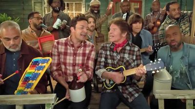 Watch John Fogerty play a cacophonous Creedence classic on kid's instruments