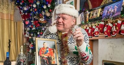 Royal superfan watches King's speech every day surrounded by Christmas decorations