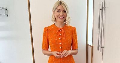 Holly Willoughby wears 'beautiful' orange floral dress from John Lewis