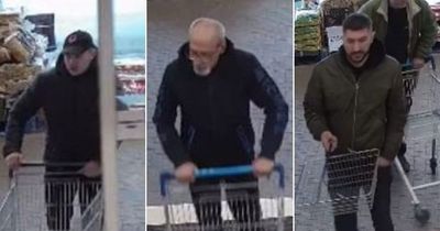 Police release CCTV in hunt for men accused of swiping more than £2k of booze from Tesco