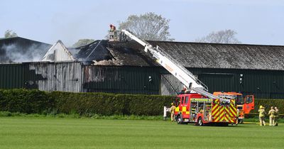 Smoke seen billowing over countryside as huge blaze breaks out