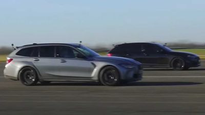 Watch BMW M3 Touring Full Of Passengers Drag Race Audi RS4 Avant