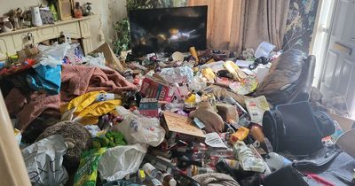 Inside 'fizzy drink addict' hoarder home with mounds of plastic bottles covering floors