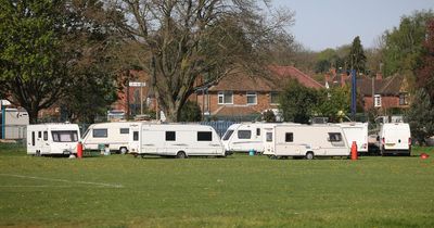 Mum 'would live like travellers' as caravans pitched up at Nottingham park