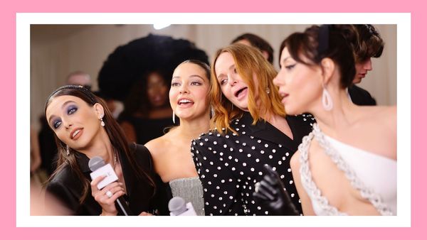 New York, United States. 02nd May, 2023. Madelyn Cline, Stella McCartney  and Aubrey Plaza attend The 2023 Met Gala Celebrating Karl Lagerfeld: A  Line Of Beauty at The Metropolitan Museum of Art