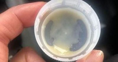 Woman stunned as she 'finds King Charles' in lid of banana smoothie