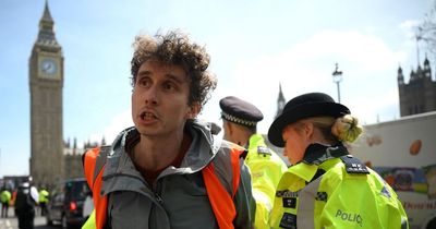 Just Stop Oil protester defies new laws - and is immediately arrested in Parliament Square