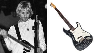 A Kurt Cobain stage-smashed Fender Stratocaster is going up for auction