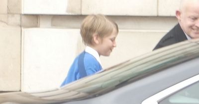 Camilla's grandson pictured in a sling and must do Coronation duties with broken arm