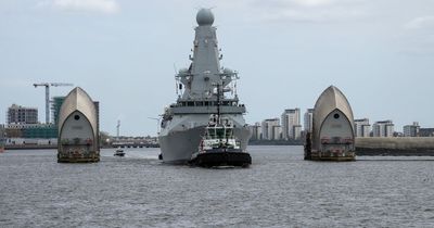 Britain’s most powerful warship with Sea Viper missiles docked in London for Coronation