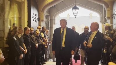 ‘We’re doing very well in New York’: Donald Trump defends golf trip during rape trial