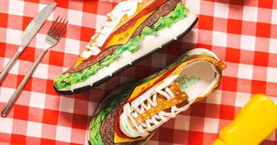 'Fast food' reaches another level with new custom shoes - designed like cheeseburgers