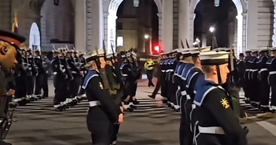 Royal Navy sailor collapses during Coronation practice