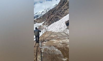 Uttarakhand: Yatra route towards Kedarnath Dham temporarily closed after fragment of Bhairav glacier breaks off