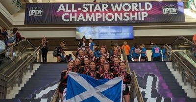 Cheerleaders thank locals for generosity as they compete in World Championships today