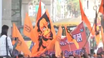 Bajrang Dal activists attack Congress office in Madhya Pradesh's Jabalpur
