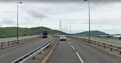 A major A-road bridge had to close for several hours after a bit of it fell off - 'structural' checks are now taking place